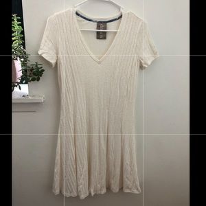 Anthropology white dress Size xs